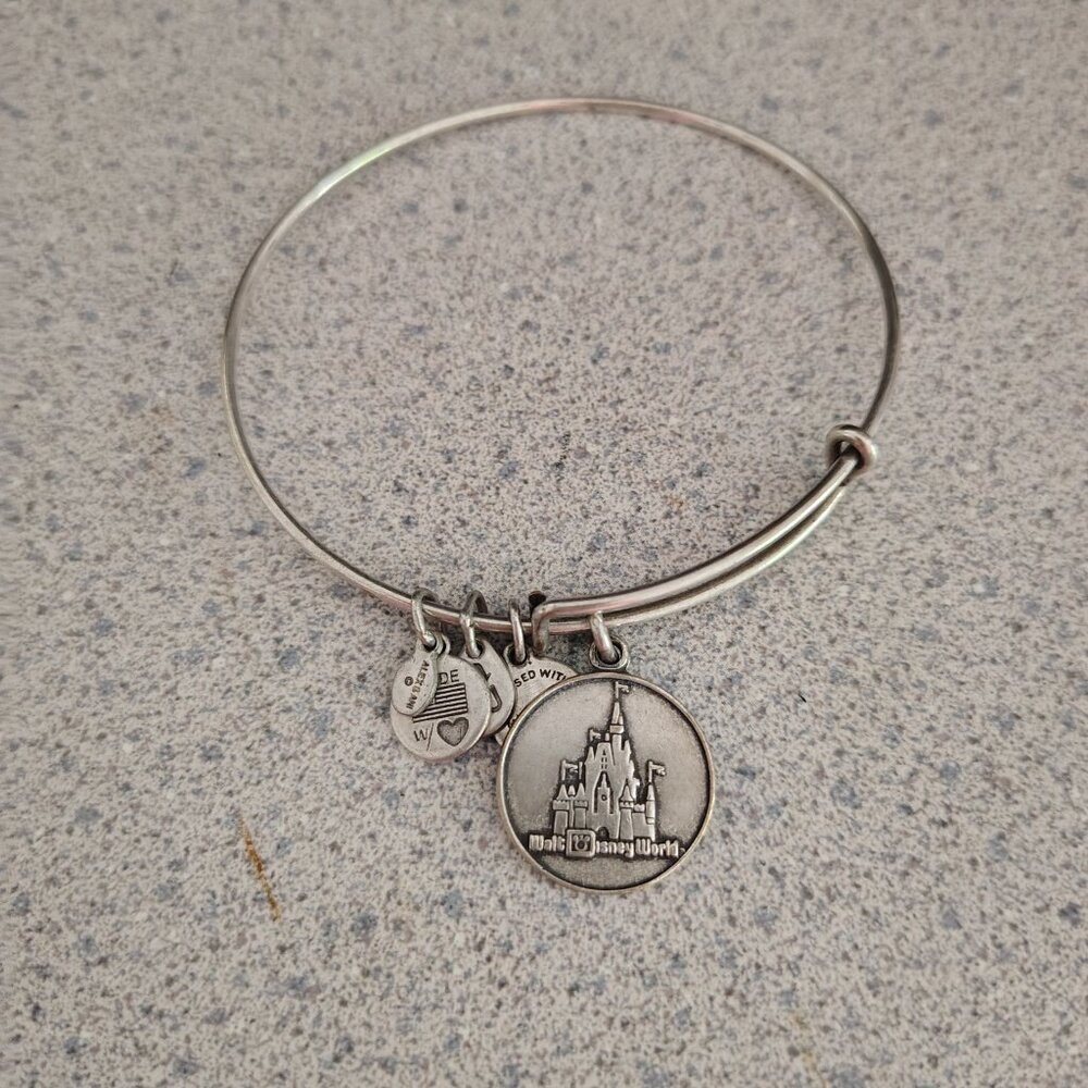 Alex and Ani Disney Silver Bangle Bracelet Rare  152